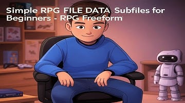Simple RPG FILE DATA Subfiles for Beginners - RPG Freeform - AS400 iSERIES and IBM i Programmers
