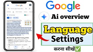 google search language setting | google ai overview language