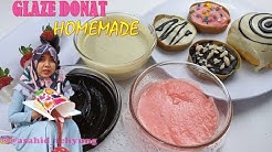 Cara Bikin Glaze Donat Warna Warni HOMEMADE  Chocolate, Strawberry, Greentea - Durasi: 12.04. 