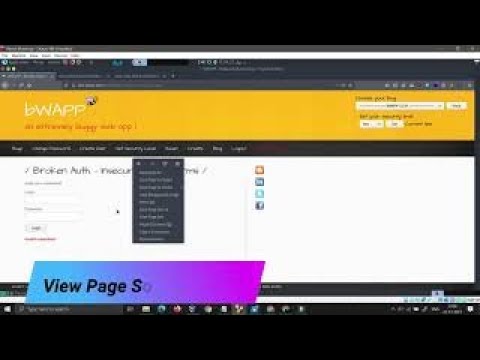 BWAP | Broken Authentication | Insecure Login Forms | Low Security