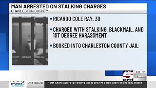VIDEO: SLED charges Charleston Co. man with stalking, blackmail and harassment