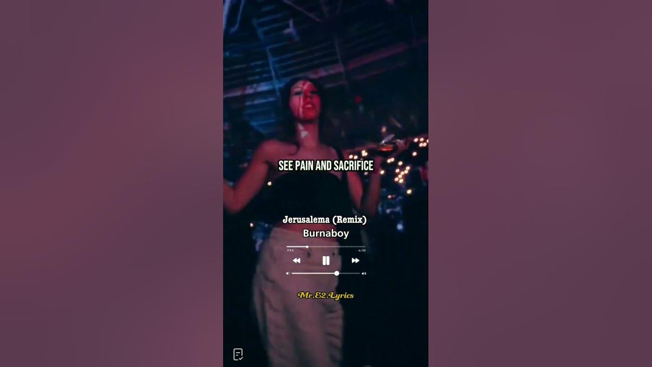 Burnaboy Jerusalema {remix} #lyrics #burnaboy