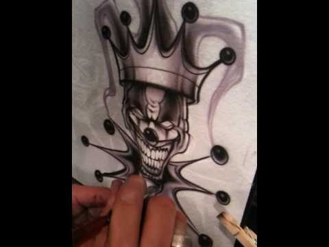 How to airbrush a clown by Jaime Rodriguez part2