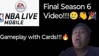 My Final NBA Live Mobile Season 6 Video! Gameplay With Cards l Haven't Played Season 7 in 2 days!!! screenshot 5