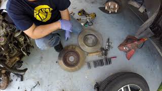 20092015 honda pilot front brake and rotor replacement