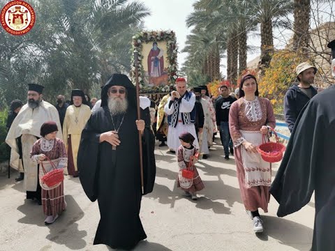 ΠΡΟΗΓΙΑΣΜΕΝΗ ΘΕΙΑ ΛΕΙΤΟΥΡΓΙΑ ΣΤΗΝ ΠΑΝΗΓΥΡΙΖΟΥΣΑ ΙΕΡΑ ΜΟΝΗ ΑΒΒΑ ΓΕΡΑΣΙΜΟΥ ΤΟΥ ΙΟΡΔΑΝΙΤΟΥ