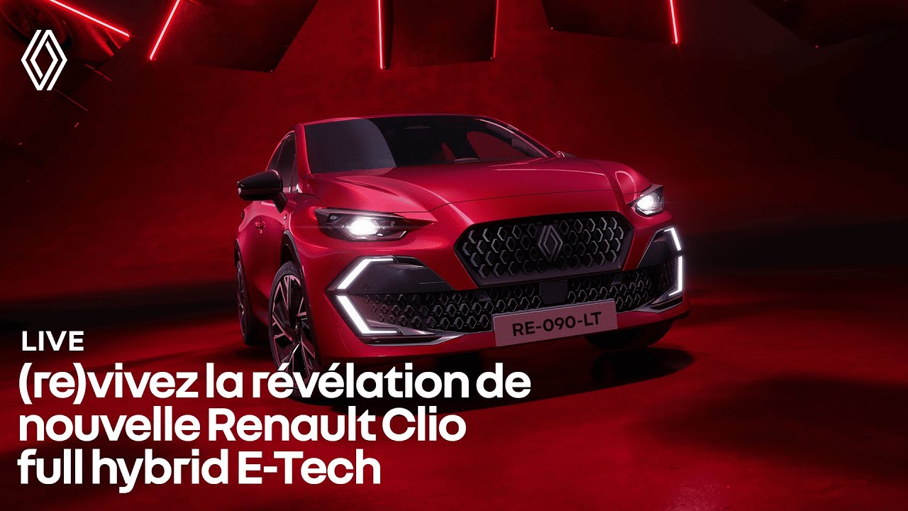 (re)vivez la révélation de nouvelle Renault Clio full hybrid E-Tech