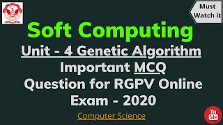 Soft Computing Unit-4 Genetic Algorithm Important MCQ for rgpv Online Exam 2020|Computer Science| #4 screenshot 2