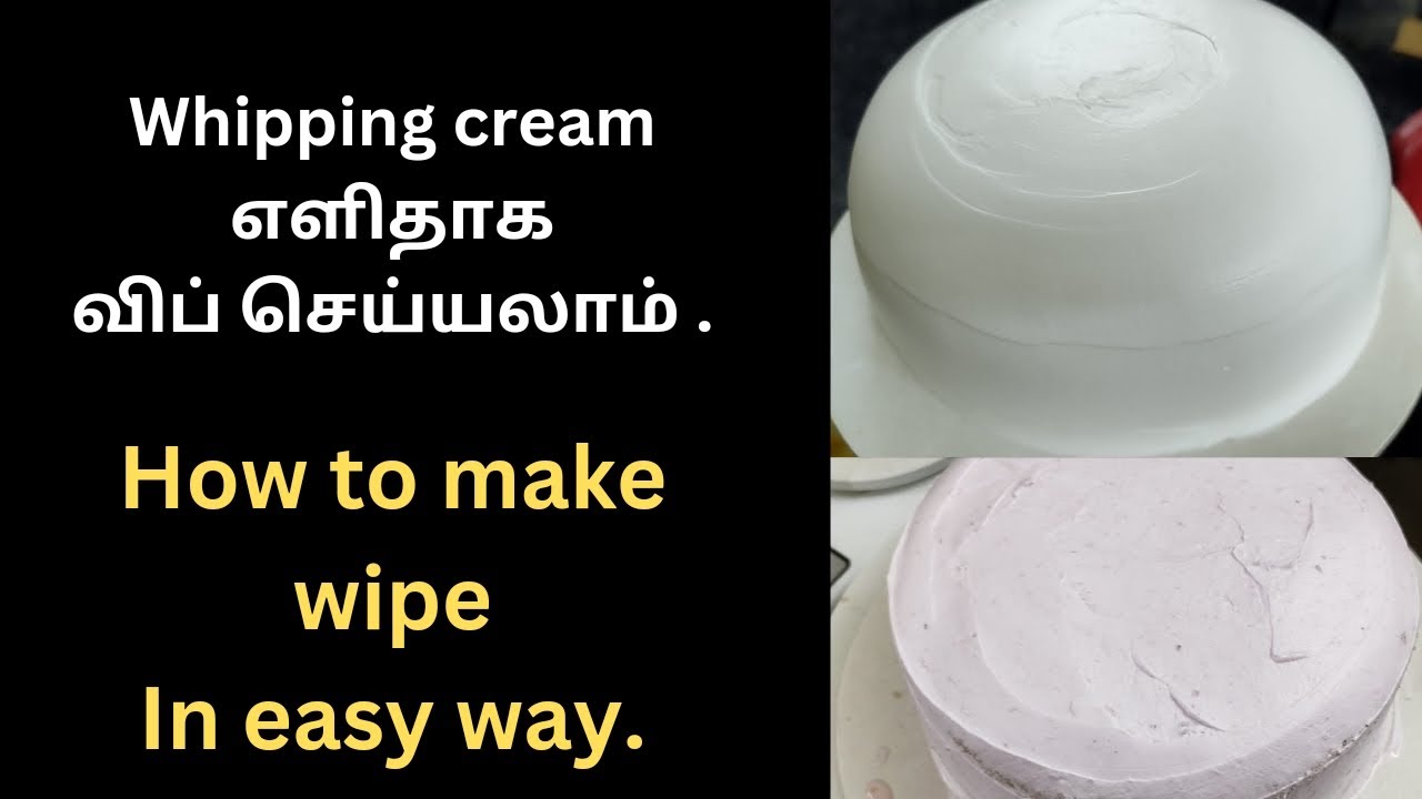 How to make whip cream in easy way whipping cream seivathu epadi YouTube