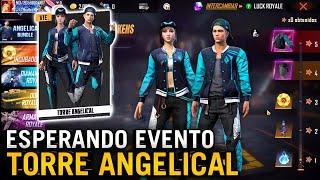 ESPERANDO LOS PANTALONES ANGELCIALES EN TORRE ANGELICAL? EVENTO DE FREE FIRE EN VIVO!! Padda Wann