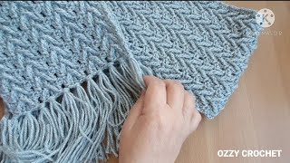 كروشيه كوفيه رجالي سهلة وسريعة _ Ozzy Crochet