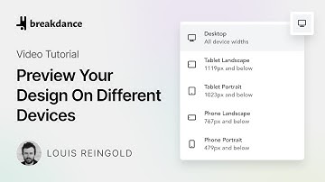 How To Preview Your Design On Different Device Widths in Breakdance