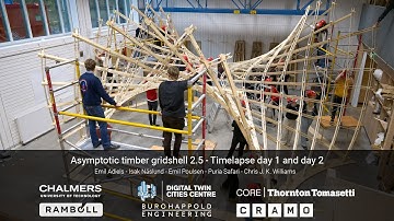 Asymptotic timber gridshell 2.5 - Timelapse day 1 and day 2