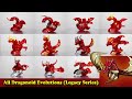 All Dragonoid Evolutions Legacy Series Seasons 1 4 
