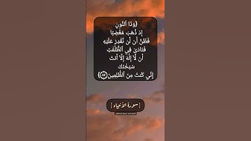 سورة الأنبياء الآية ٨٧ و ٨٨ بصوت الشيخ محمد صديق المنشاوي