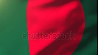 Bangladesh flag waving in the wind. Looping sun rises style. Animation loop Stock video by screenshot 4