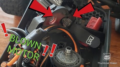 ARRMA Vorteks 4x4 3S BLX Motor Bearing Failure!!  I BLEW MY MOTOR!!  Basher Footage !