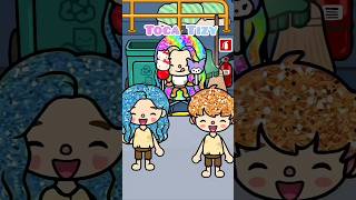 Little Girl With Diamond Rainbow Hair