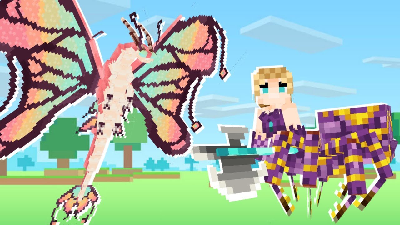 Arachne & Lunarian Dragon Test | Mythical Break [Mythbreak] Addon MCPE