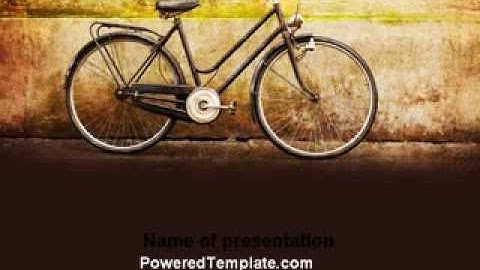 Bicycle PowerPoint Template by PoweredTemplate.com