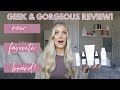 Geek & Gorgeous 101 Skincare Review | Geek And Gorgeous Niacinamide, Vitamin C, Cleanser, Retinal