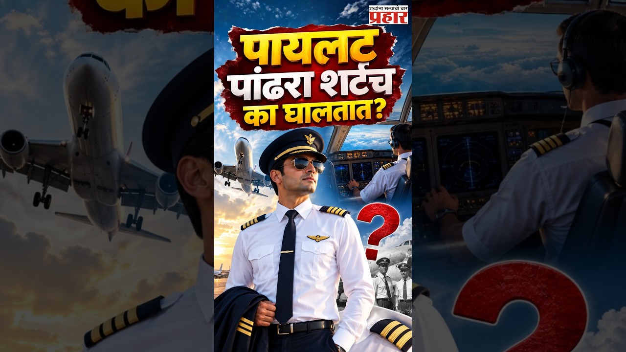 Secret Behind a Pilot’s White Shirt | पायलट पांढरा शर्टच का घालतात? यामागची गोष्ट काय?