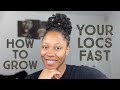 How to Grow Your Locs Fast | Barrel Roll Updo