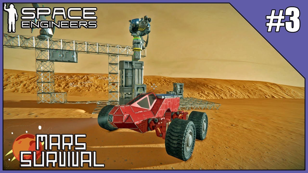 Mars Survival #3 - Space Engineers Survival - Rover Scout - YouTube