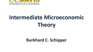 Intermediate Microeconomics  - Introduction