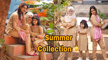 Summer Collection ☀️Twinning 🤍#meenazfam#summer #cotton #twinning #motherdaughter #vlog #daily #fyp