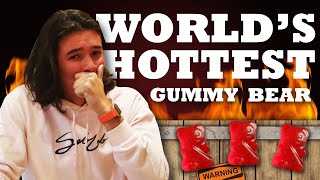 I ATE The WORLD'S HOTTEST GUMMY BEAR 9,000,000 Scoville Units!!! (VERY VERY HOT)
