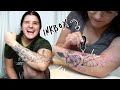 Giving Myself a Temporary Tattoo Half Sleeve ✷ Inkbox Freehand Pro Kit Review ✷