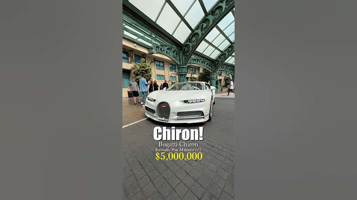 This Lawyer Bought Post Malone’s Bugatti Chiron