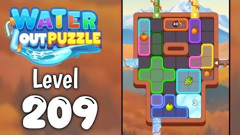 Water Out Puzzle Level 209 Walkthrough