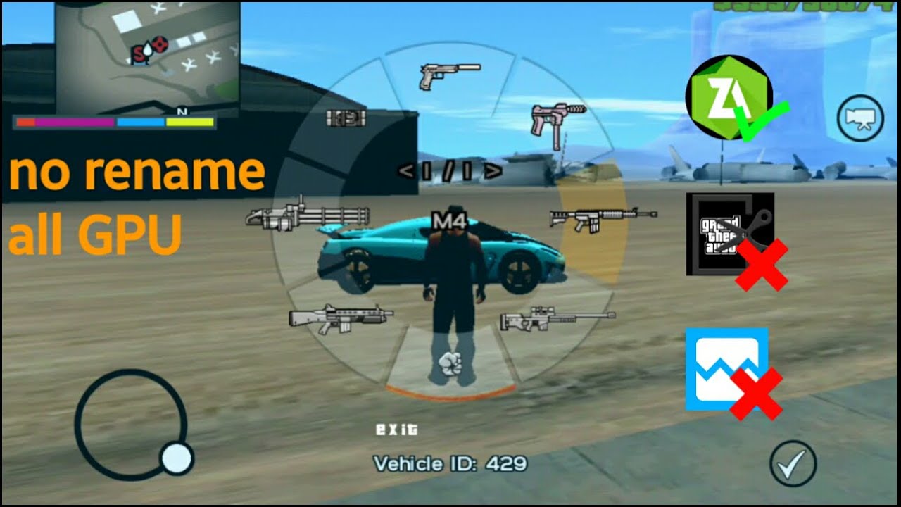 How to Install weapon scrolling Wheel MOD In GTA SA Mobile | GTA SA Weapon Wheel |