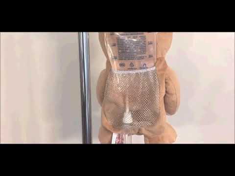 Video: Girl Creates Teddy Bears To Hide IV Bags