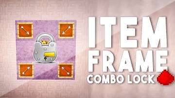 ITEM FRAME COMBINATION LOCK - Redstone Tutorial