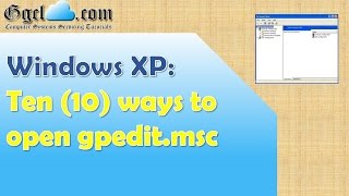 Windows Xp 10 Ways To Open Gpedit Msc