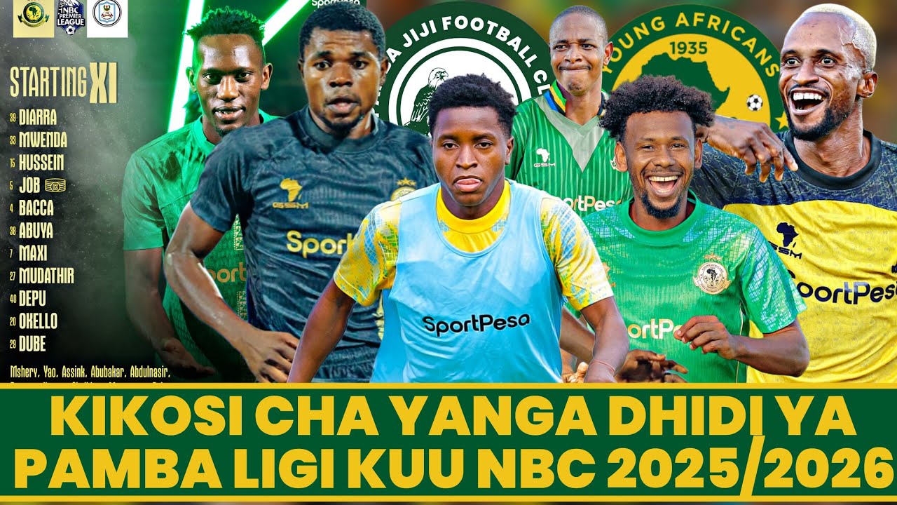 Kikosi Cha Yanga Kinachoanza Leo Dhidi Ya Pamba Ligi Kuu NBC 2025/2026 ...