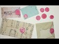 Easy nomeasure envelopes  easy wax seals  junk journal