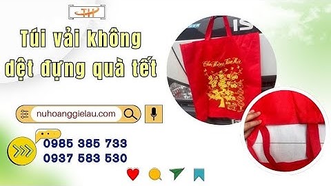 Túi vải không dệt đựng quà Tết đẹp, rẻ, sang | túi vải đựng quà Tết