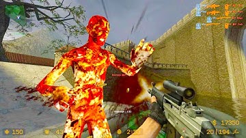 Counter Strike Source - Zombie Riot Mod Online Gameplay on Piranesi map