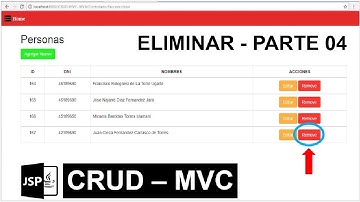 Como Hacer CRUD en JAVA JSP con Patron MVC y MYSQL - Parte 04
