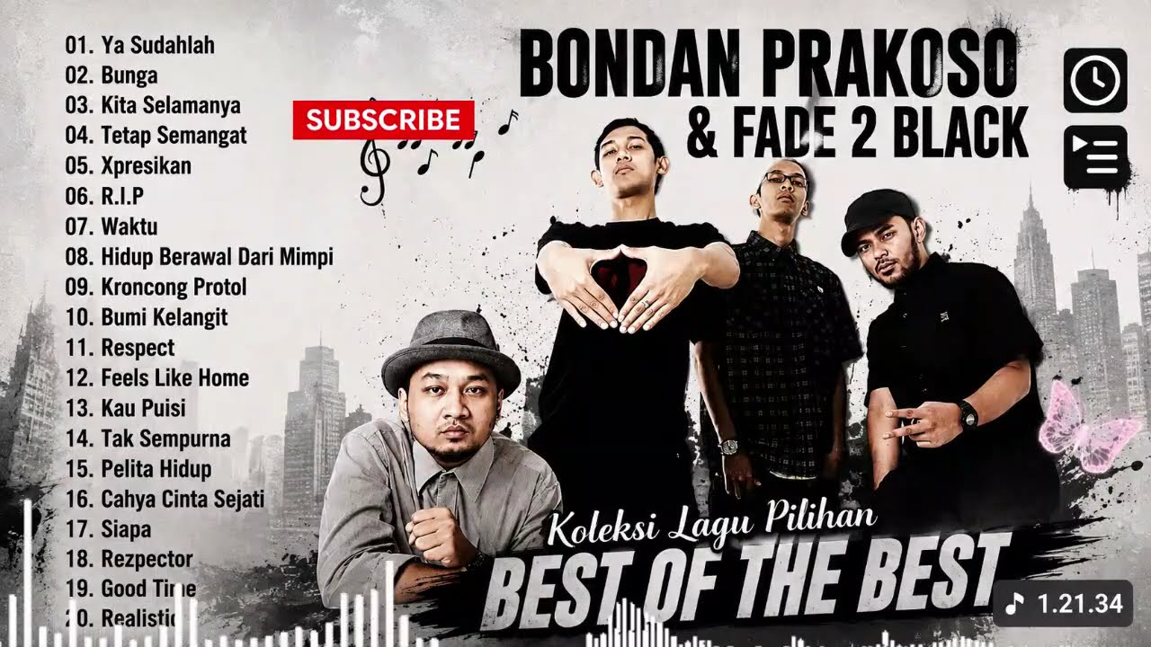 Bondan Prakoso \u0026 Fade 2 Black - Lagu Terbaik Sepanjang Masa | Full Album Hits Pilihan