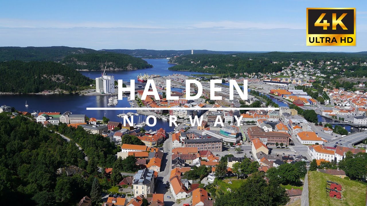 Driving in Halden, Norway | 4K Scenic Drive Tour | Norwegian Small Town Vibes