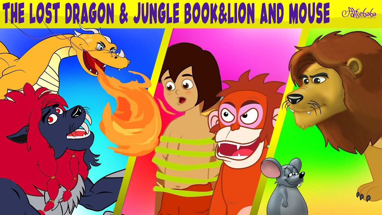 The Lost Dragon + The Jungle Book | Bedtime Stories for Kids in English ...