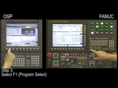 CNC Control Procedures Okuma OSP FANUC Program Select