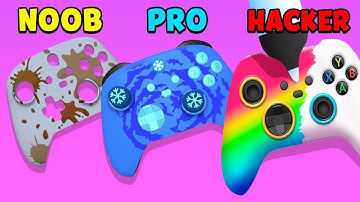 NOOB vs PRO vs HACKER - DIY Joystick Gameplay All Levels VRY5D