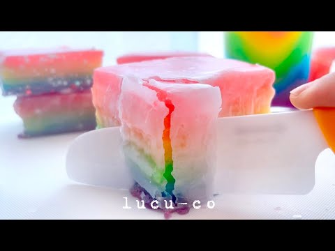 【slime ASMR】🌈パキパキシャキシャキスライムを切るⅢ 癒しの虹色世界 🌈 Cut Crisp Crunchy Slime III Healing Rainbow World.