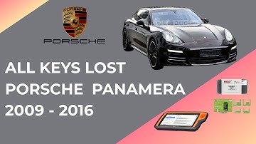 All Keys Lost - Porsche Panamera - Xhorse Adapter
